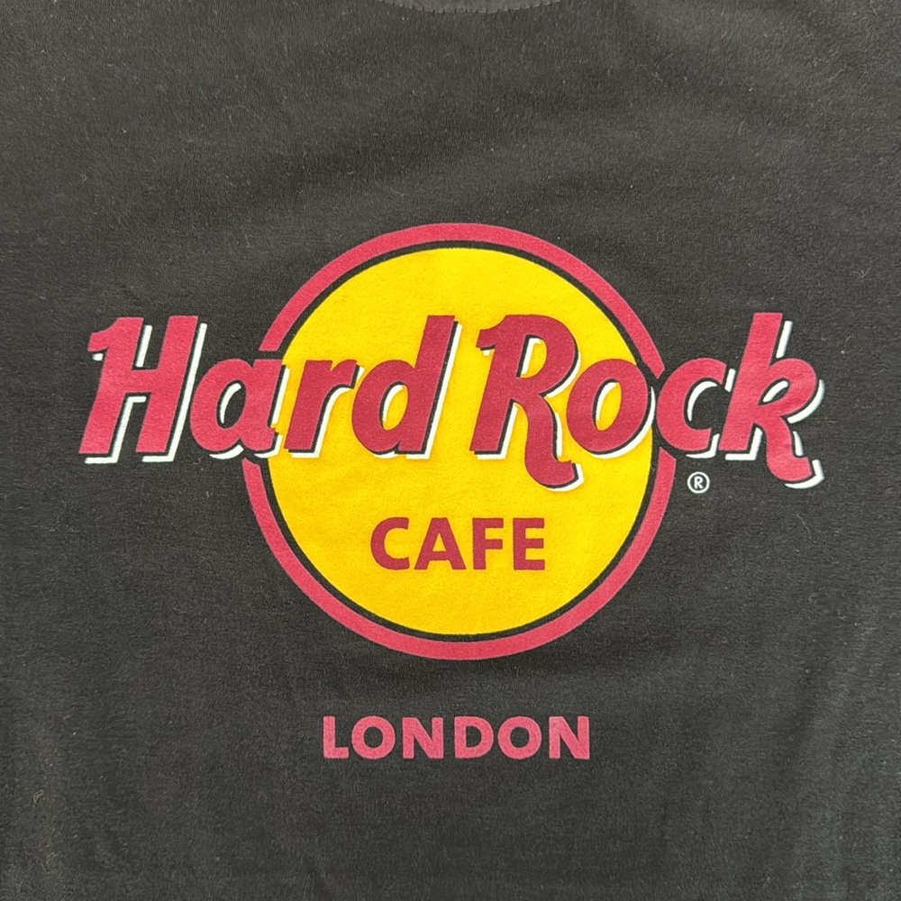 Hard Rock Cafe London England Classic '71 Black Yellow Red Women's T-Shirt XXL - Picture 8 of 11